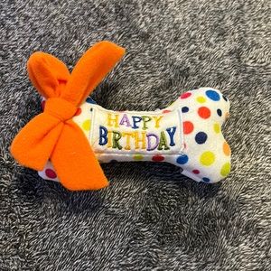 Happy Birthday Bone Dog Toy